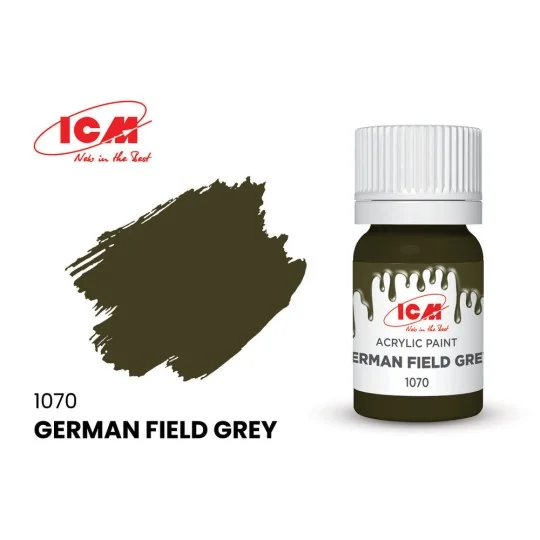 GREEN German Field Grey bottle 12 ml - ICM 1070 GREEN German Field Grey bottle 12 ml - ICM 1070