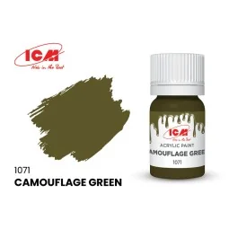 GREEN Camouflage Green bottle 12 ml - ICM 1071