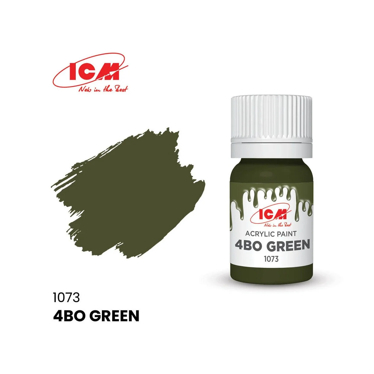 GREEN Russian Green bottle 12 ml - ICM 1073