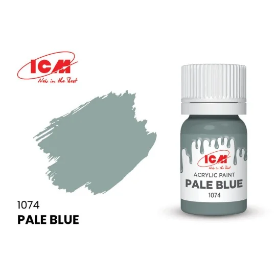 BLUE Pale Blue bottle 12 ml - ICM 1074