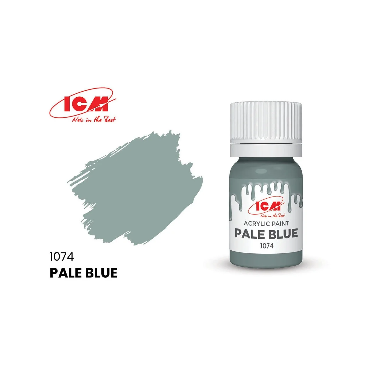 BLUE Pale Blue bottle 12 ml - ICM 1074 BLUE Pale Blue bottle 12 ml - ICM 1074