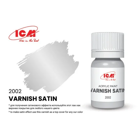 VARNISHES Varnish Satin bottle 12 ml - ICM 2002