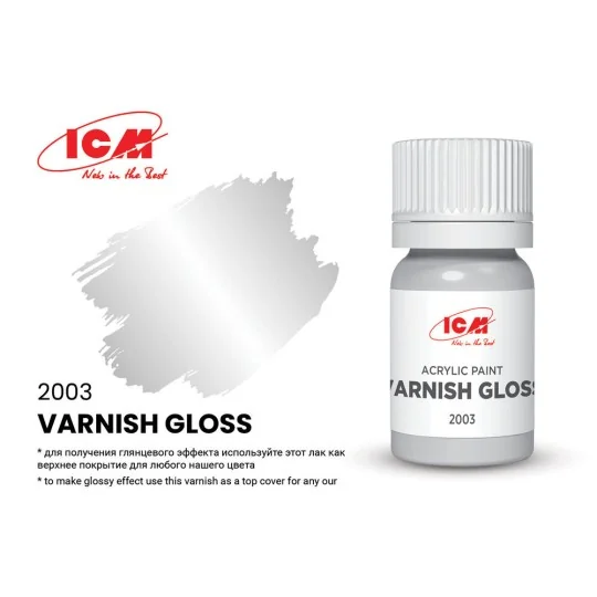 VARNISHES Varnish Gloss bottle 12 ml - ICM 2003