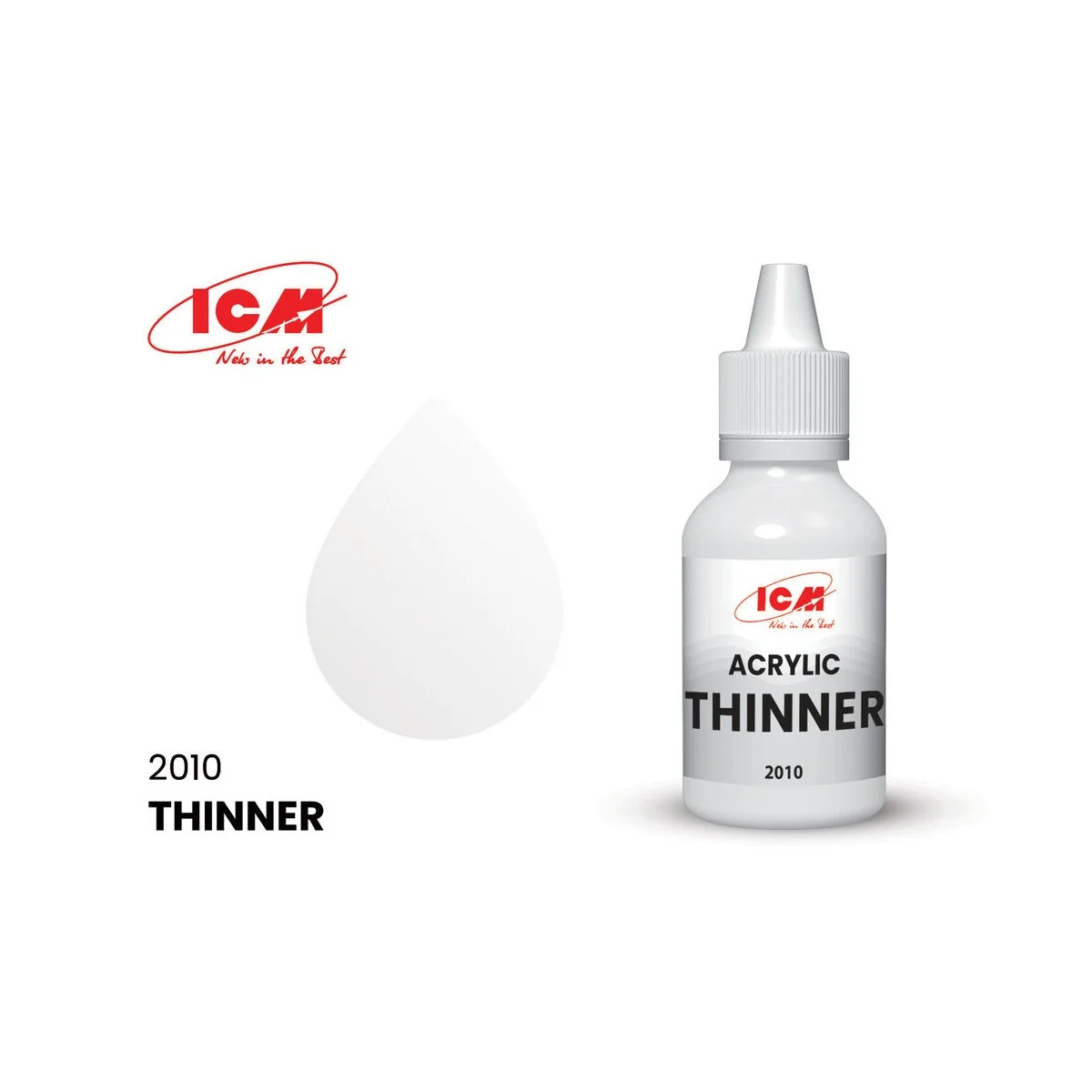 THINNER Thinner for acrylic paint bottle 50 ml - ICM 2010 THINNER Thinner for acrylic paint bottle 50 ml - ICM 2010