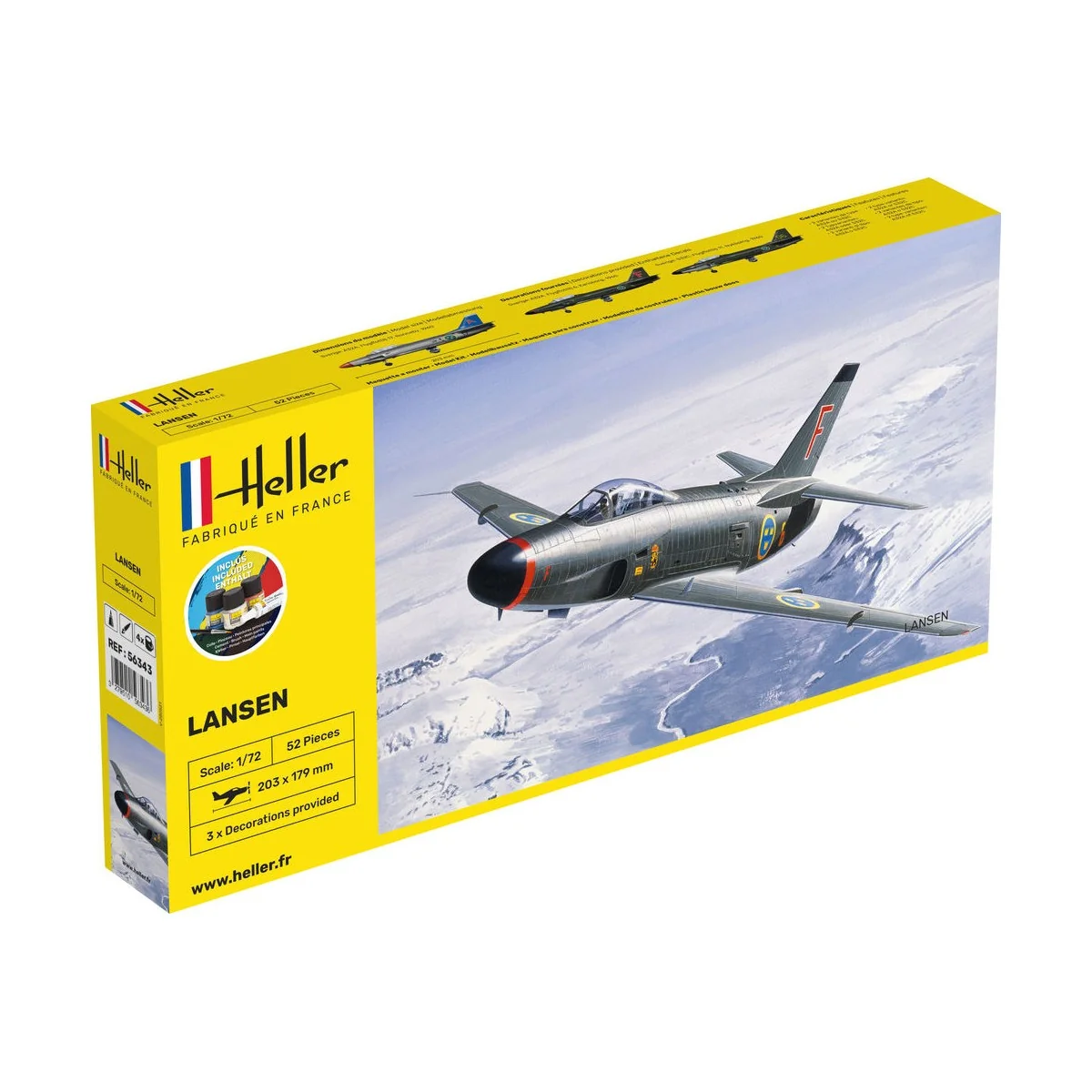 STARTER KIT Lansen, 1/72 - Heller 56343 STARTER KIT Lansen, 1/72 - Heller 56343