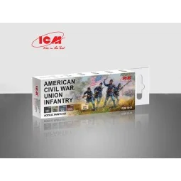 Acrylic Paint Set for American Civil War 6 x12 ml - ICM 3013