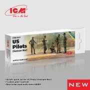 Acrylic Paint Set for US Pilots(Vietnam War) 6 x 12ml - ICM 3023