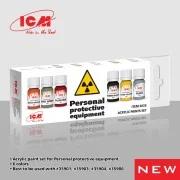 Acrylic paint set for Personal protective equipment 6x12ml - ICM 3035 Acrylic paint set for Personal protective equipment 6x12ml - ICM 3035