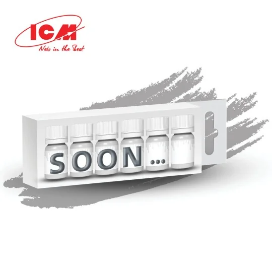 Acrylic paint set for WWII Aircraft armament 6 x 12 ml - ICM 3036