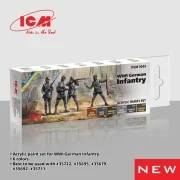 Acrylic paint set for WWI German infantry 6 x 12 ml - ICM 3044