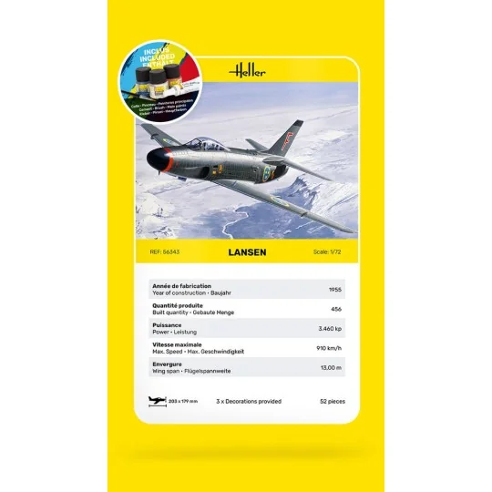 STARTER KIT Lansen, 1/72 - Heller 56343 STARTER KIT Lansen, 1/72 - Heller 56343