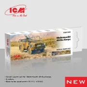 Acrylic paint set for Wehrmacht Afrika Korps 6 x 12 ml - ICM 3049