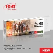 Acrylic Paint Set for Firefighters 6 x12 ml - ICM 3057