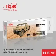 Acrylic Paint Set for Humvee. US military cars 6 x12 ml - ICM 3059