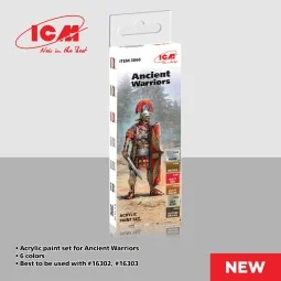 Acrylic Paint Set for Ancient Warriors 6 x12 ml - ICM 3068