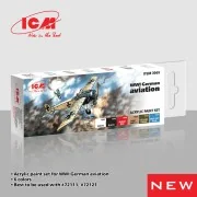 Acrylic Paint Set for WWI German aviations 6 x12 ml - ICM 3069 Acrylic Paint Set for WWI German aviations 6 x12 ml - ICM 3069