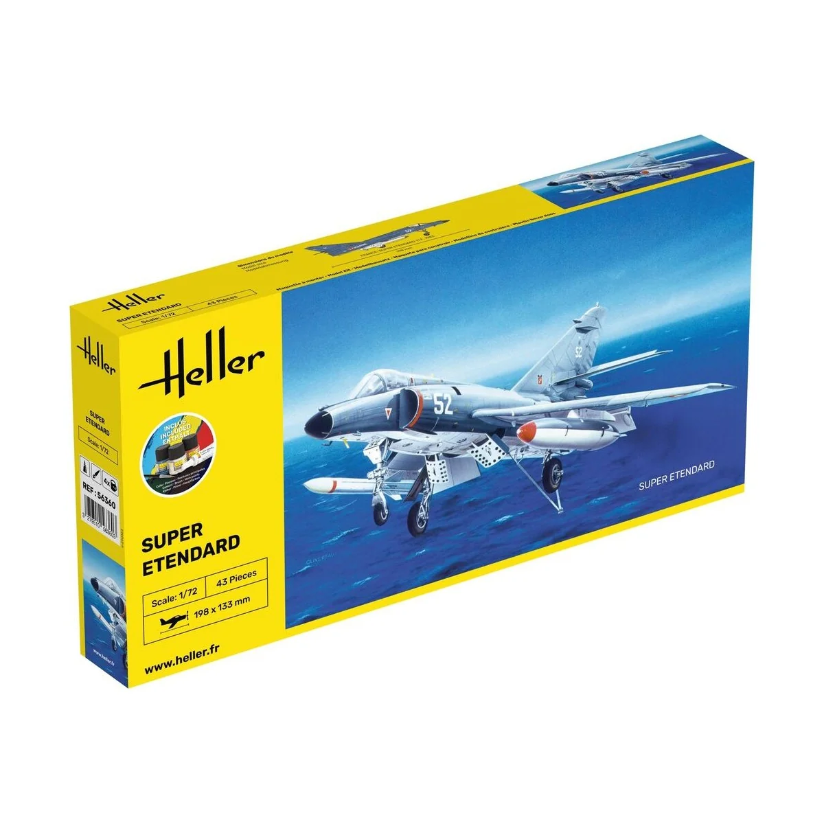 STARTER KIT Super Etendard, 1/72 - Heller 56360 STARTER KIT Super Etendard, 1/72 - Heller 56360