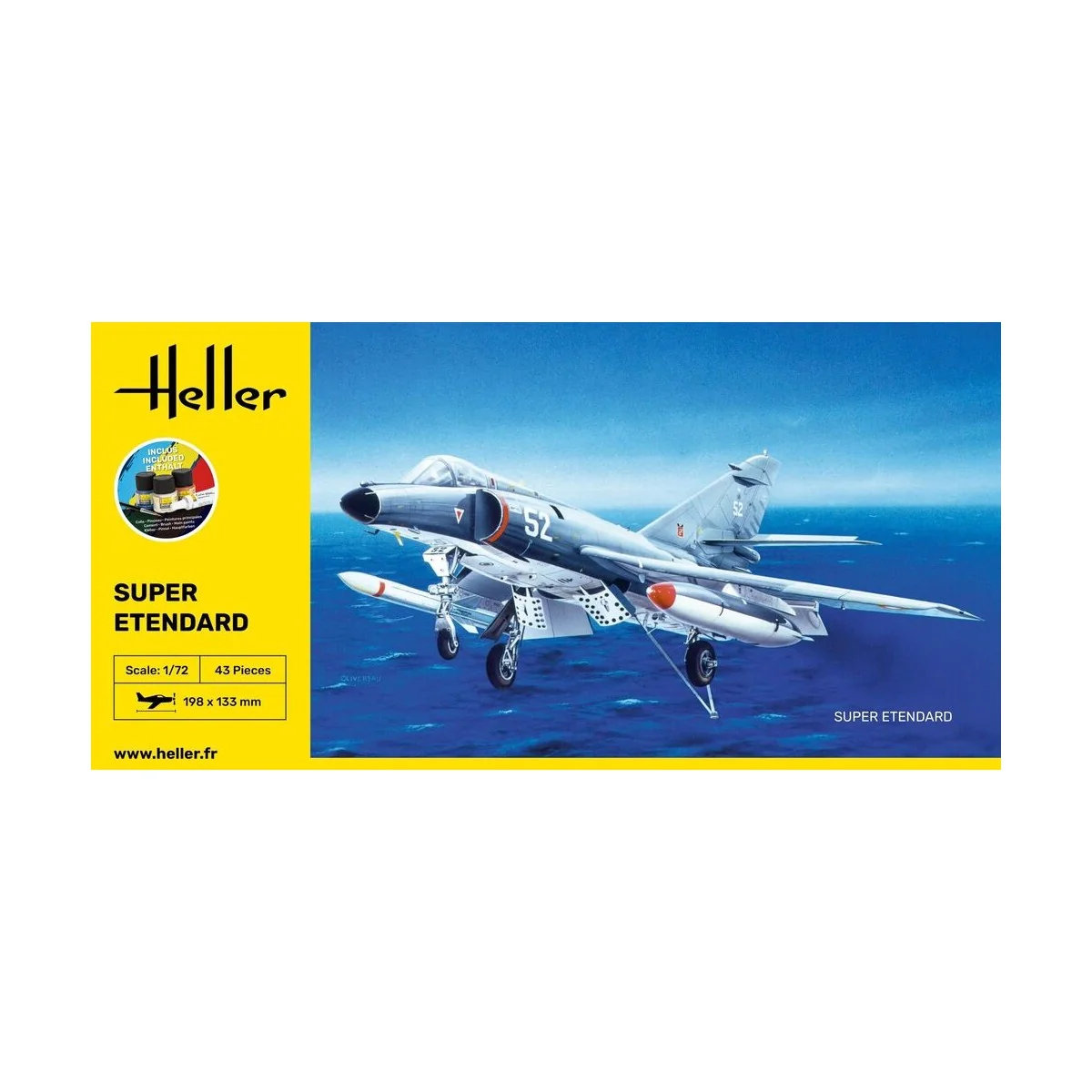 STARTER KIT Super Etendard, 1/72 - Heller 56360 STARTER KIT Super Etendard, 1/72 - Heller 56360