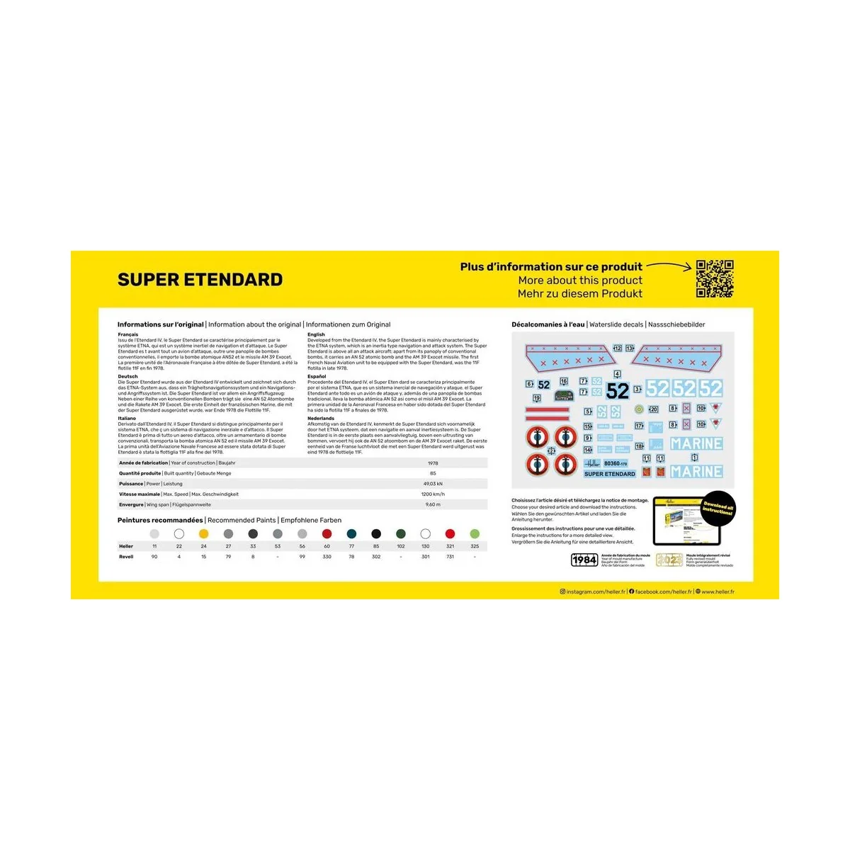 STARTER KIT Super Etendard, 1/72 - Heller 56360 STARTER KIT Super Etendard, 1/72 - Heller 56360