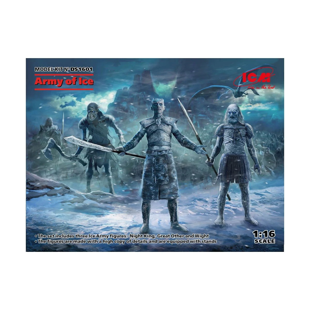 Army of Ice (Night King, Great Other, Wight), 1/16 - ICM DS1601