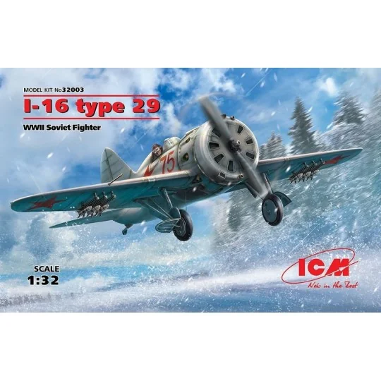 I-16 type 29, WWII Soviet Fighter, 1/32 - ICM 32003
