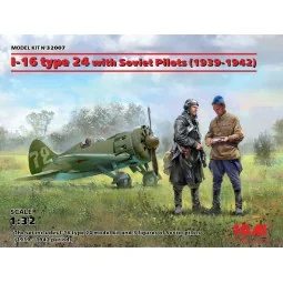 I-16 type 24 with Soviet Pilots(1939-42) Limited, 1/32 - ICM 32007