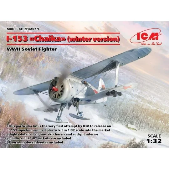 I-153(winter version),WWII Soviet Fighte - ICM 32011