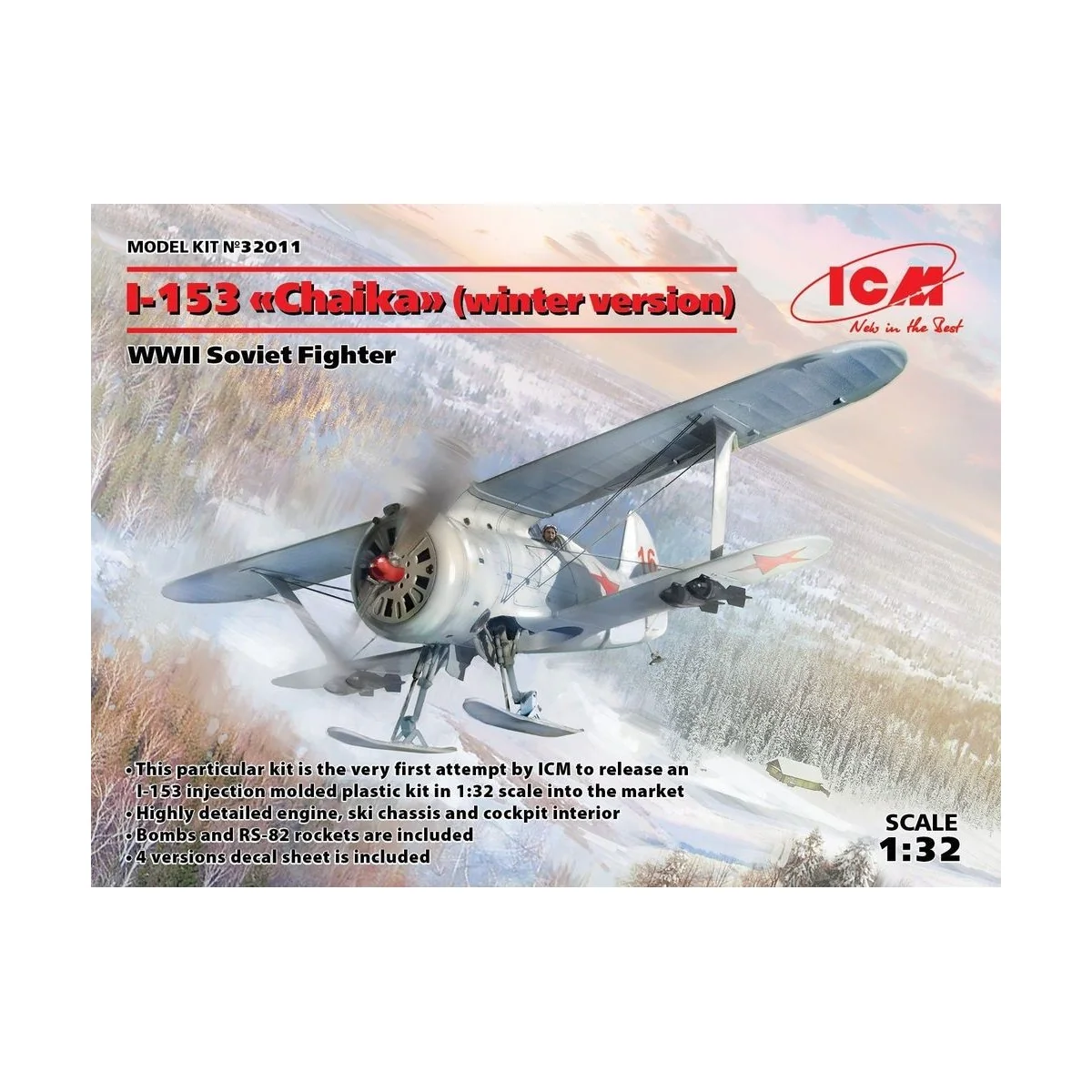 I-153(winter version),WWII Soviet Fighte - ICM 32011