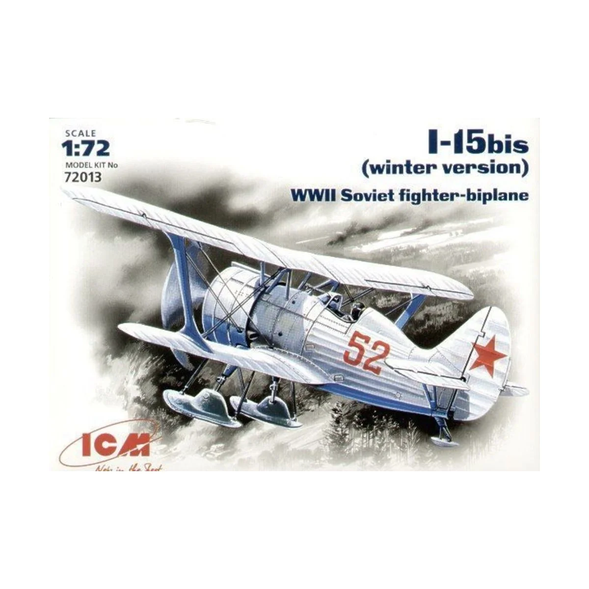 Polikarpov I-15bis Winterversion, 1/72 - ICM 72013 Polikarpov I-15bis Winterversion, 1/72 - ICM 72013