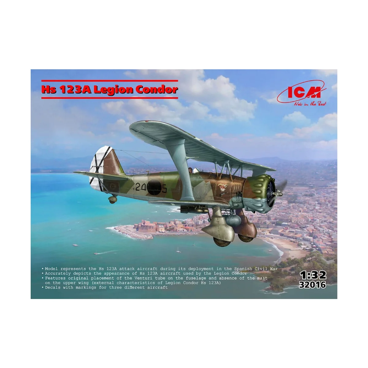 Hs 123A-1 Legion Condor, 1/32 - ICM 32016 Hs 123A-1 Legion Condor, 1/32 - ICM 32016