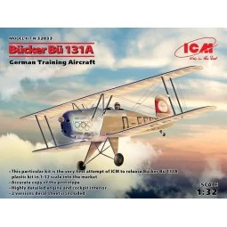 Bücker Bü 131A, German Training Aircraft, 1/32 - ICM 32033