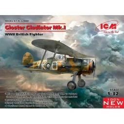 Gloster Gladiator Mk.I,WWII British Figh - ICM 32040