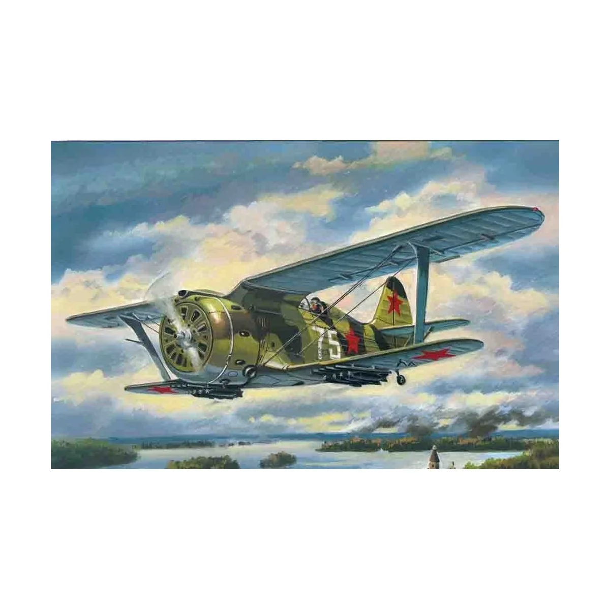 I-153 "Chaika", WWII Soviet Biplane Fighter - ICM 72074