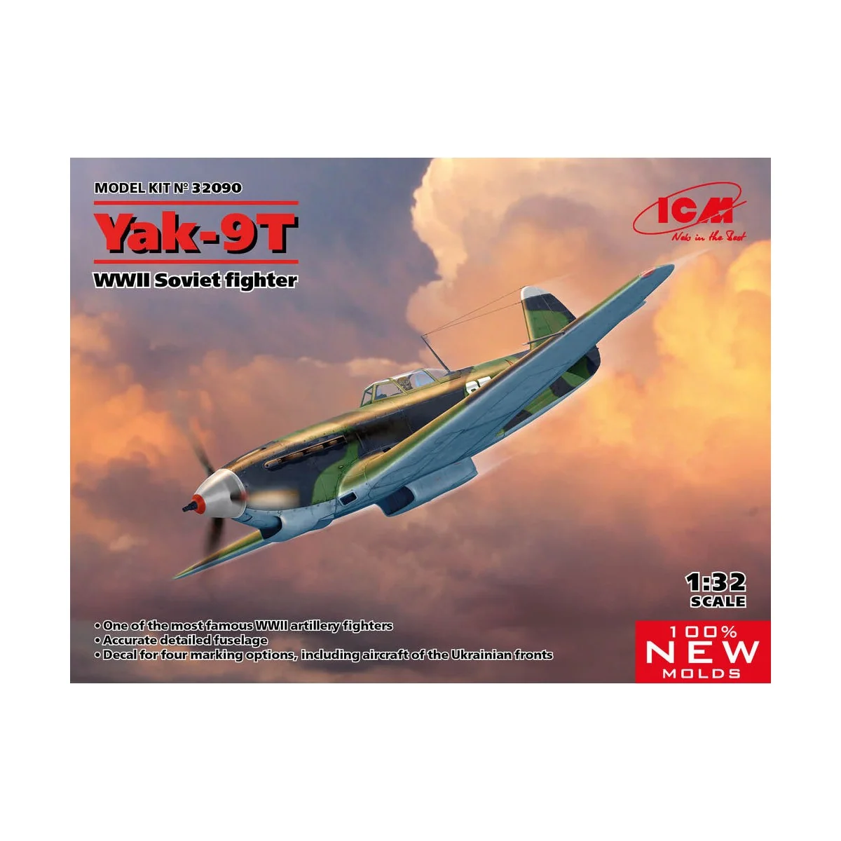 Yak-9T, WWII Soviet fighter - ICM 32090