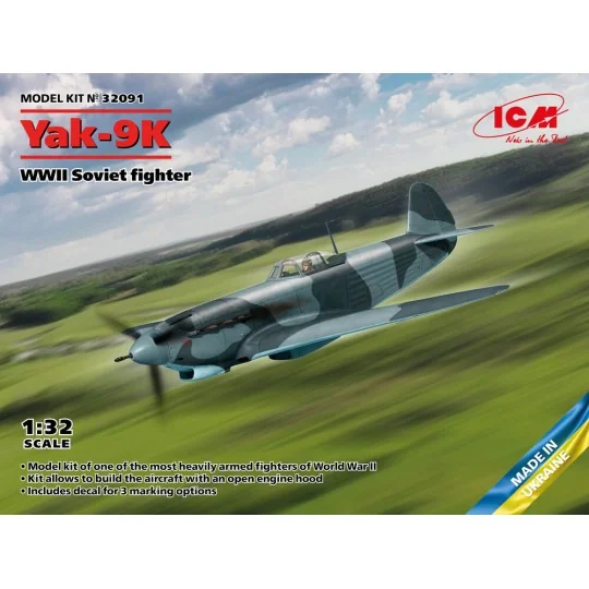 Yak-9K, WWII Soviet fighter, 1/32 - ICM 32091