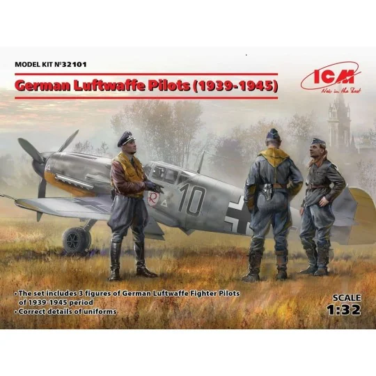 German Luftwafe Pilots(1939-1945)(3 Figu, 1/32 - ICM 32101 German Luftwafe Pilots(1939-1945)(3 Figu, 1/32 - ICM 32101