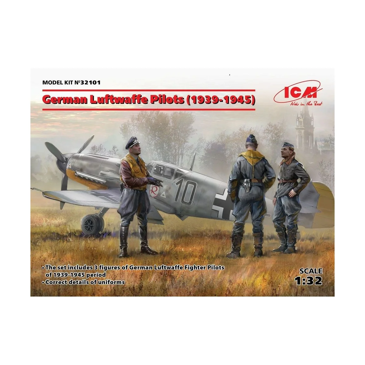 German Luftwafe Pilots(1939-1945)(3 Figu, 1/32 - ICM 32101 German Luftwafe Pilots(1939-1945)(3 Figu, 1/32 - ICM 32101