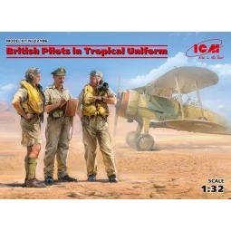 British Pilots in Tropical Uniform(1939-1943)(3 figures), 1/32 - IC...