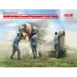 WWII British Ground Personnel(1939-1945)(3 figures), 1/32 - ICM 32107
