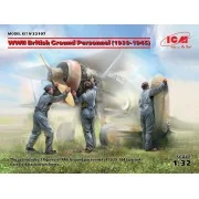 WWII British Ground Personnel(1939-1945)(3 figures), 1/32 - ICM 32107 WWII British Ground Personnel(1939-1945)(3 figures), 1/32 - ICM 32107