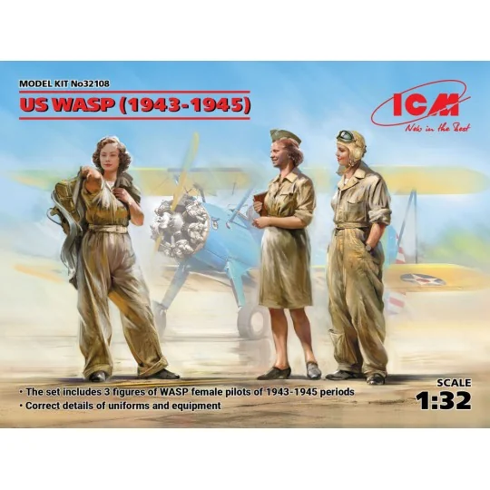 US WASP (1943-1945) (3 figures), 1/32 - ICM 32108