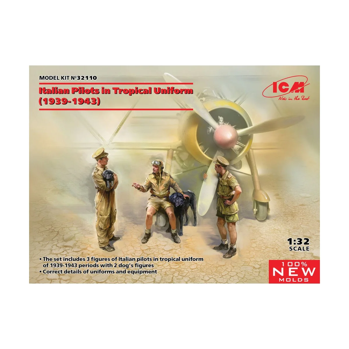 Italian Pilots in Tropical Uniform (1939-1943) ( - ICM 32110