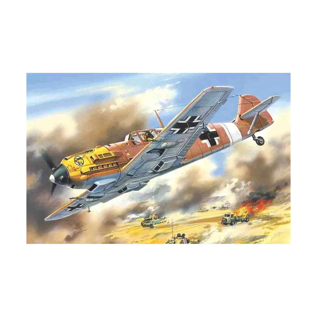 Messerschmitt BF 109E-7/Trop WWII, 1/72 - ICM 72133