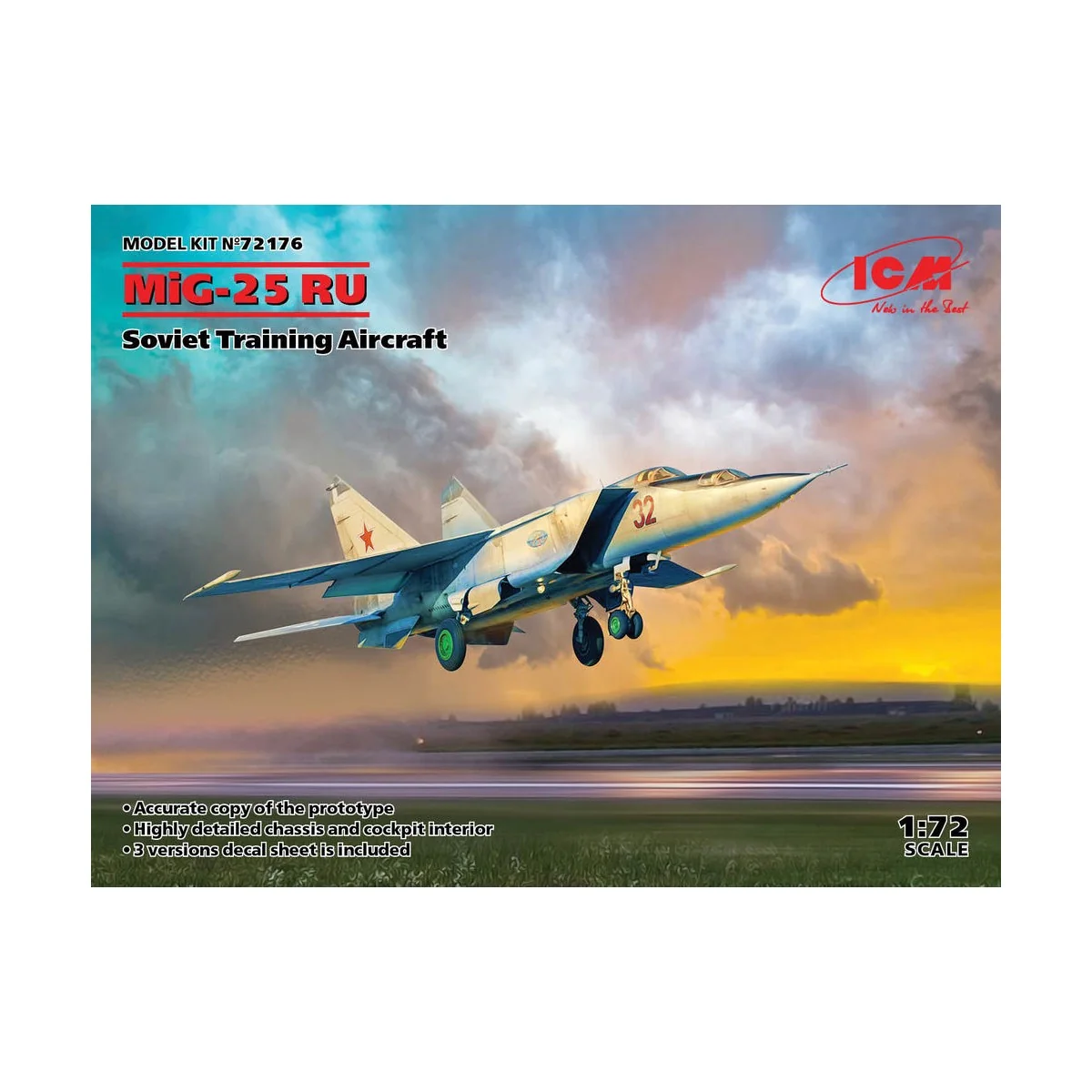 MiG-25 RU, Soviet Training Aircraft - ICM 72176