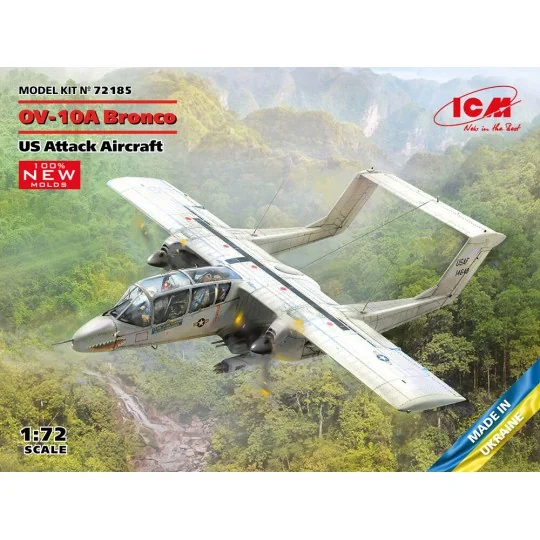 OV-10A Bronco, US Attack Aircraft (100% new molds), 1/72 - ICM 72185