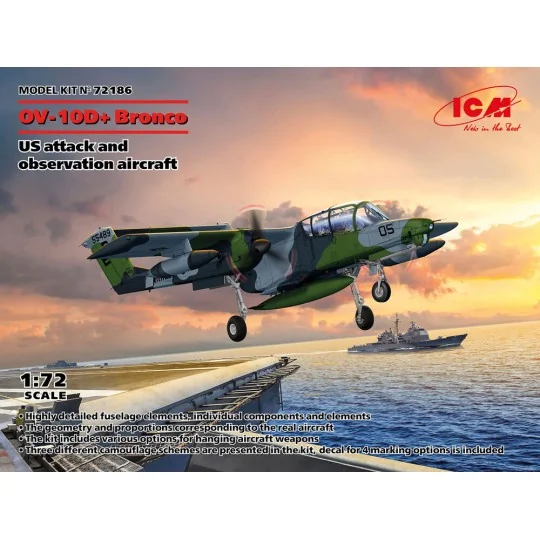 OV-10D+ Bronco, US attack and observation aircraft, 1/72 - ICM 72186