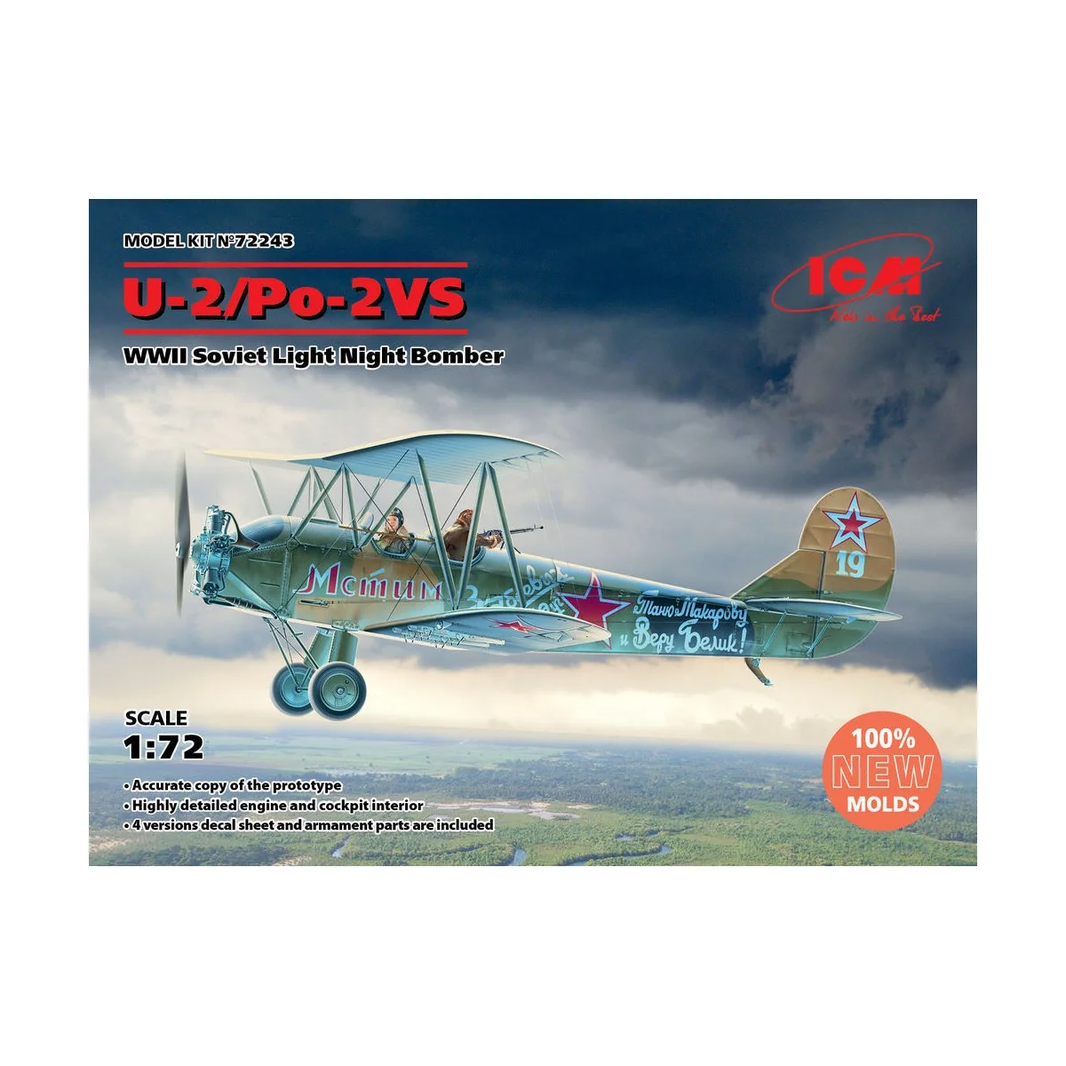 U-2/Po-2VS, WWII Soviet Light Night Bomber - ICM 72243