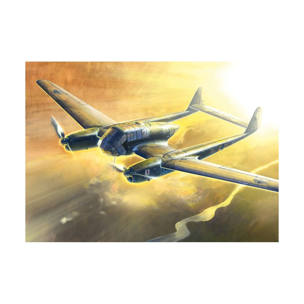 FW 189A-1 WWII German Reconnaissance Plane - ICM 72291