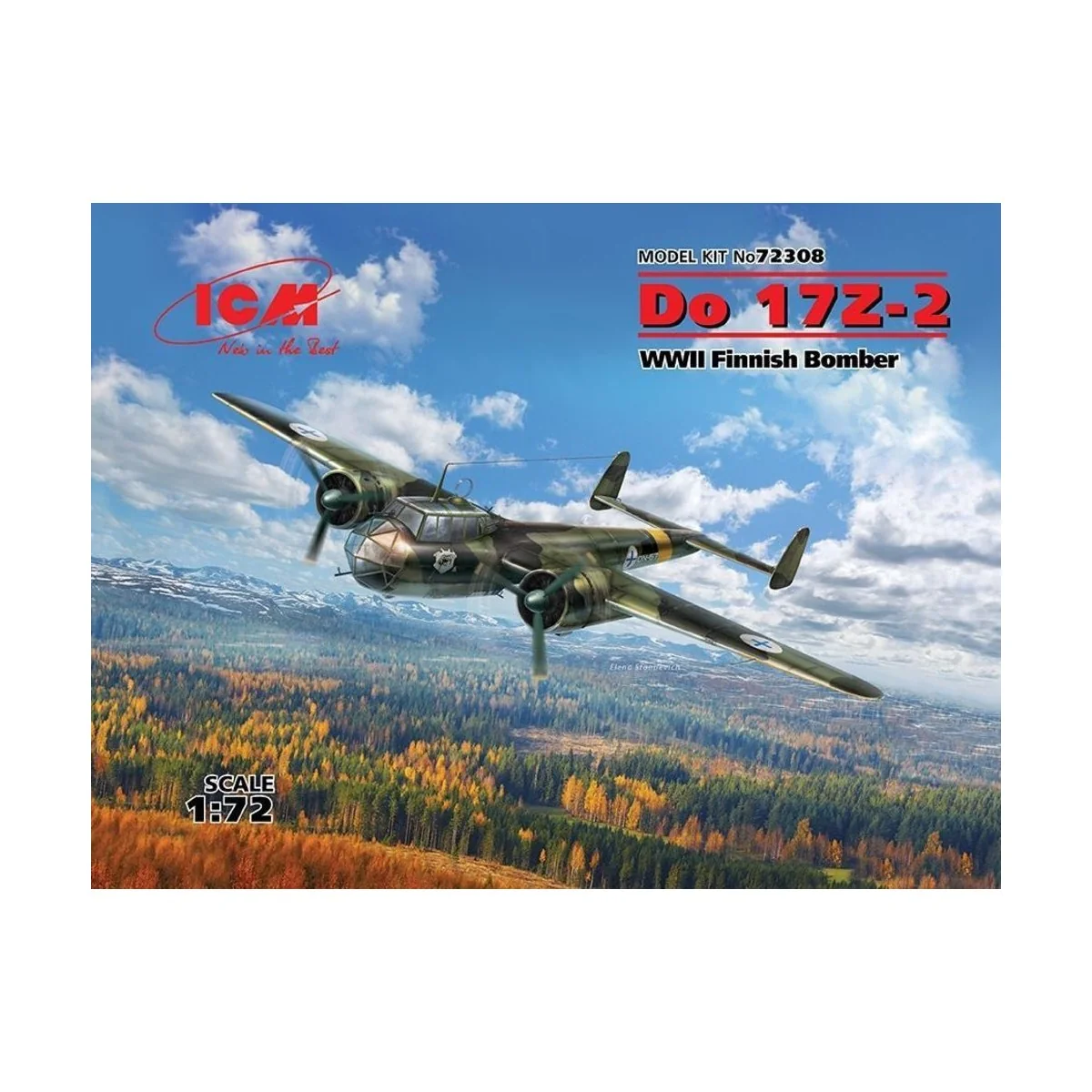 Do 17Z-2, WWII Finnish Bomber, 1/72 - ICM 72308