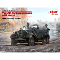 Type G4 Partisanenwagen with MG 34, WWII German vehicle, 1/72 - ICM...